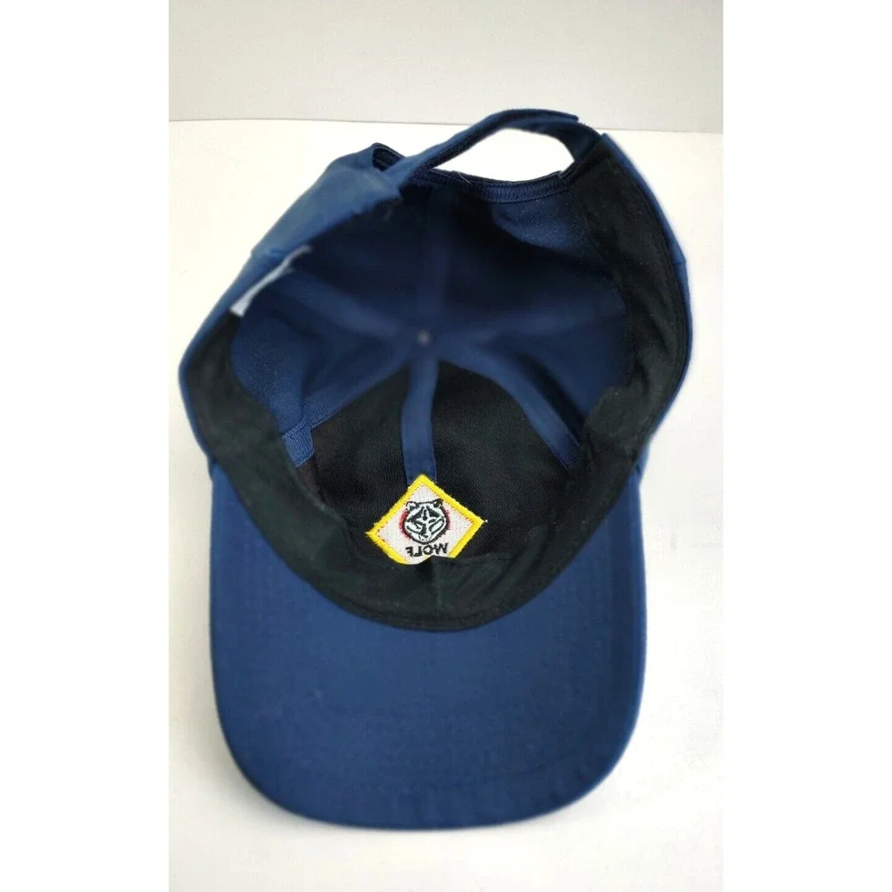 Boy Scouts Cub Scout Wolf Hat Cap Adjustable Snap Youth M/L‎ Yellow & Blue